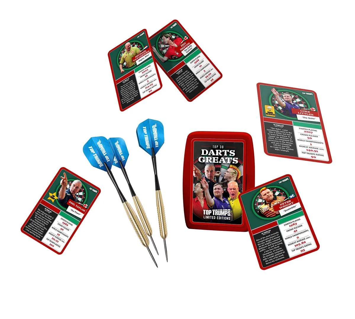Top Trumps Darts Greats kaartspel giftset