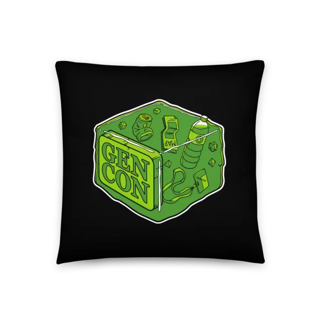 Roll A Crit Gen Con Gelatinous Cube kussen polyester