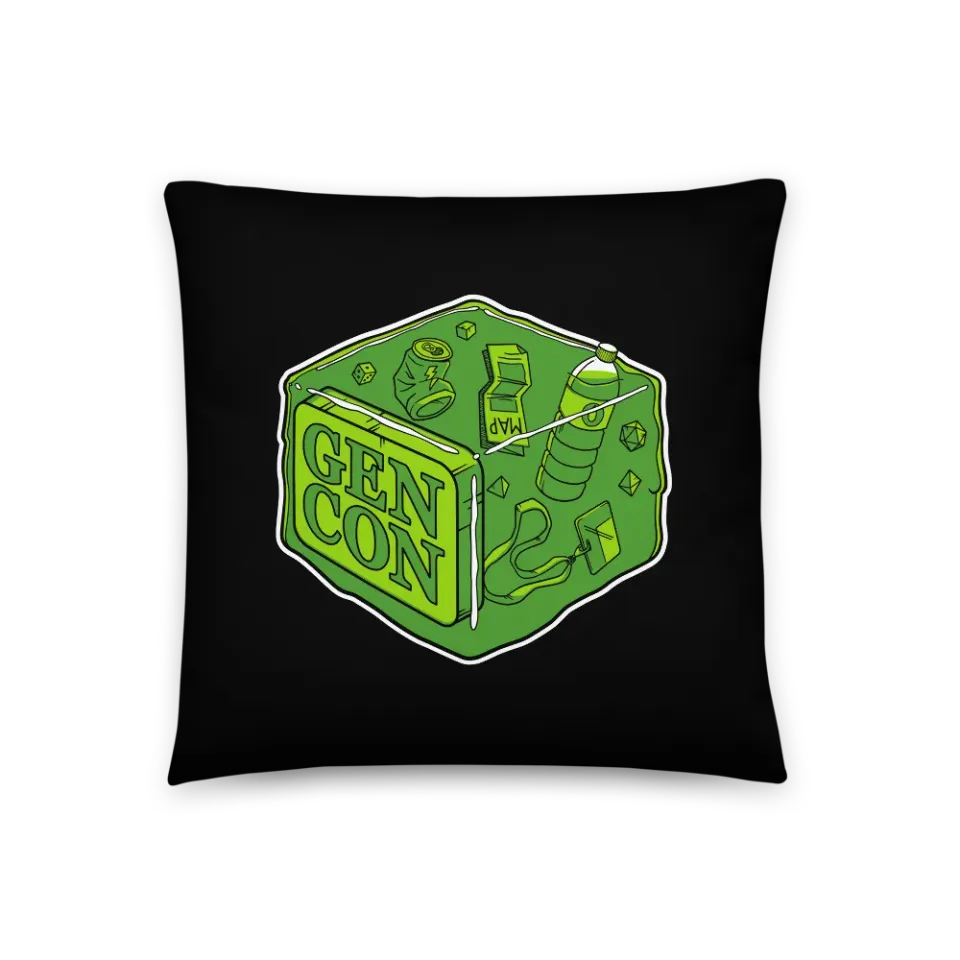 Roll A Crit Gen Con Gelatinous Cube kussen polyester