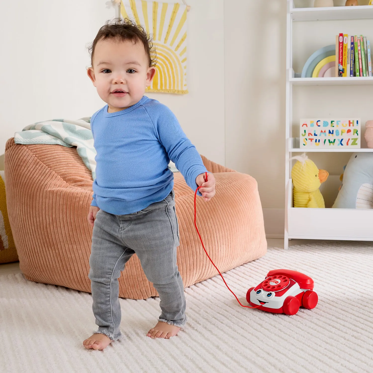 Fisher-Price Chatter Trektelefoon Rood 80 Jaar babyspeelgoed