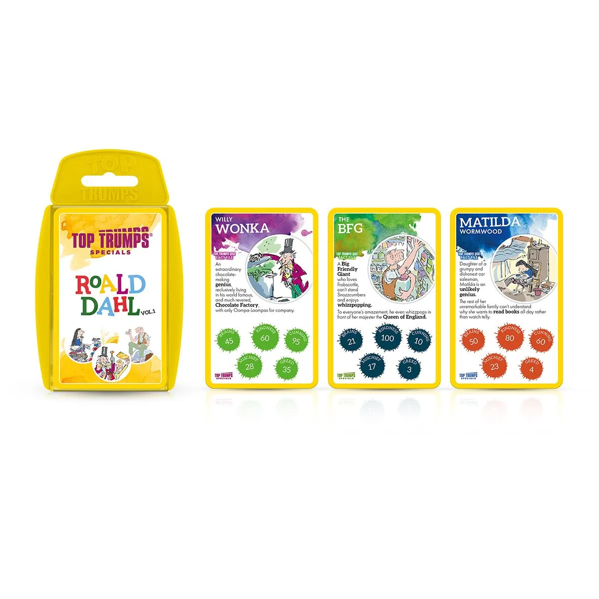 Top Trumps Roald Dahl Vol 1 kaartspel 30 personages