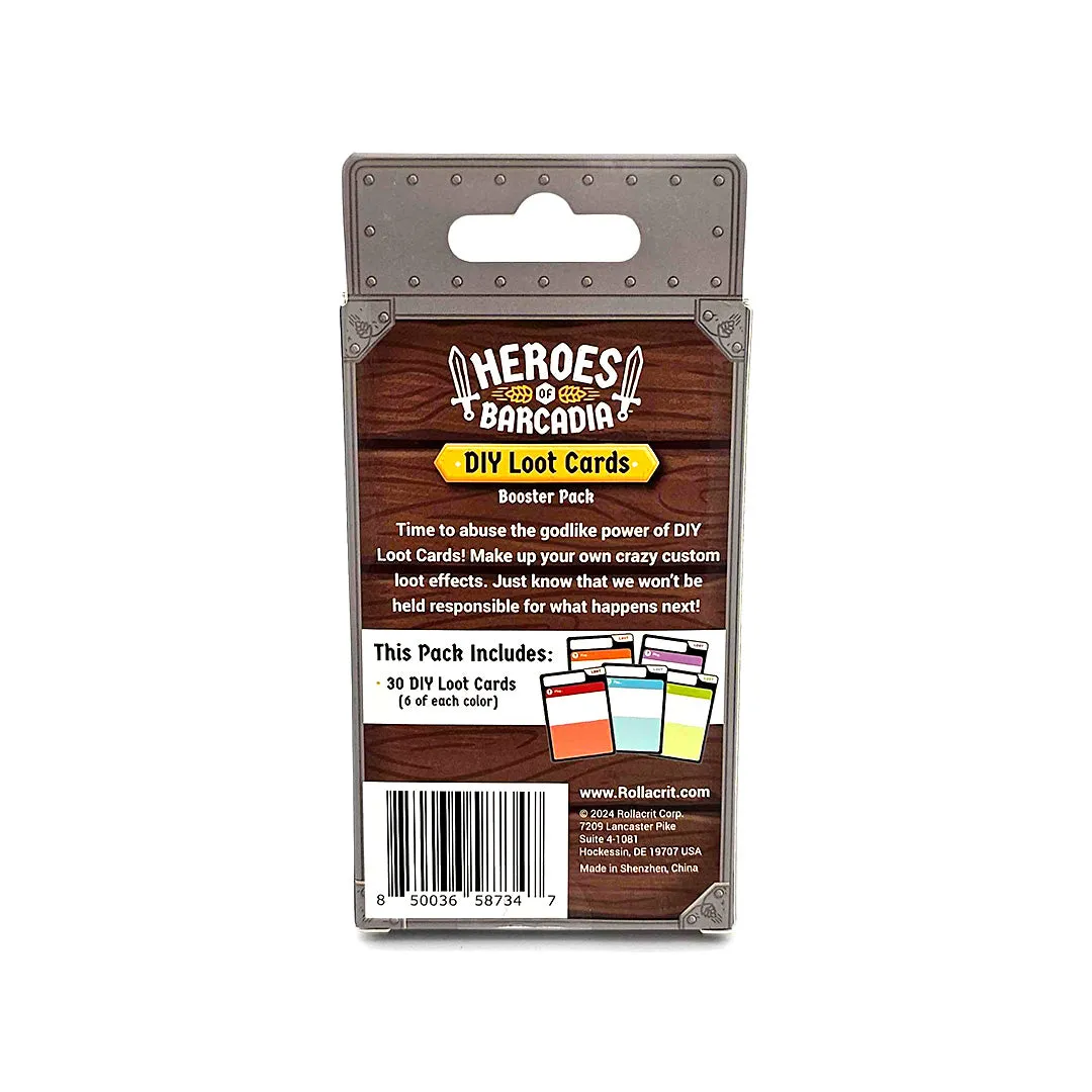Heroes of Barcadia DIY Loot Booster 30 kaarten PVC