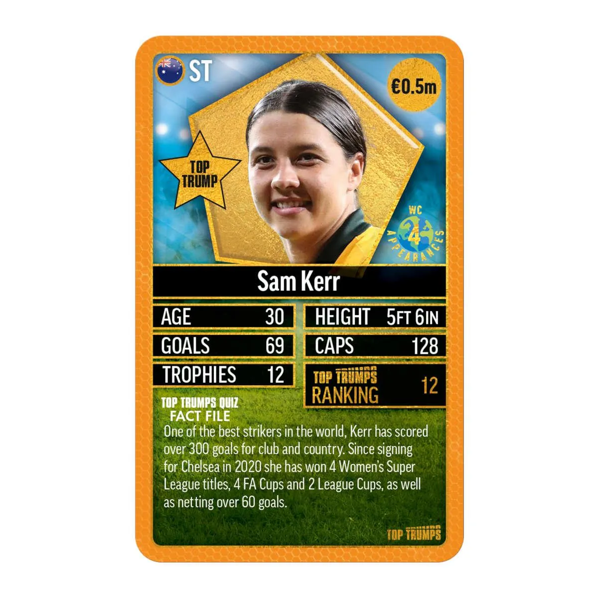 Top Trumps World Football Stars kaartspel Pack 6 Top 200