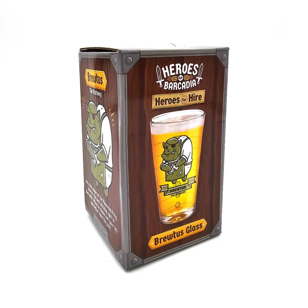 Roll A Crit Heroes for Hire Brewtus pintglas 16oz