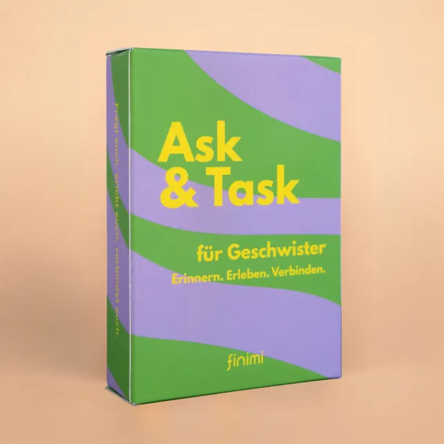 Finimi Ask & Task Geschwister kaartspel 52 kaarten broers zussen