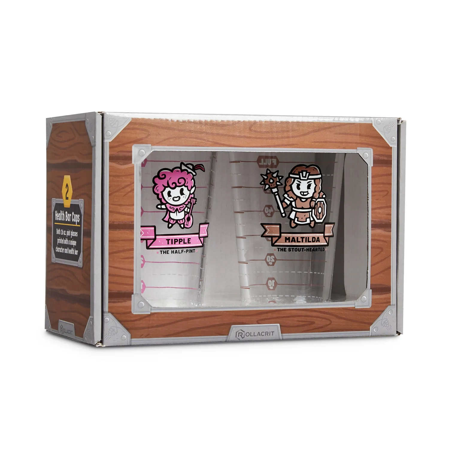 Heroes of Barcadia Party Pack pintglazen set 2x 473ml