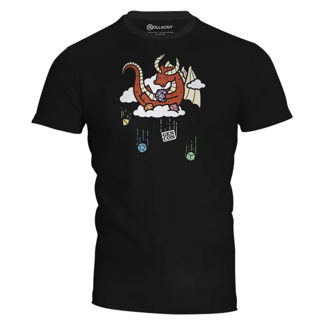 Roll A Crit Gen Con Skyrolling Genevieve T-shirt zwart katoen
