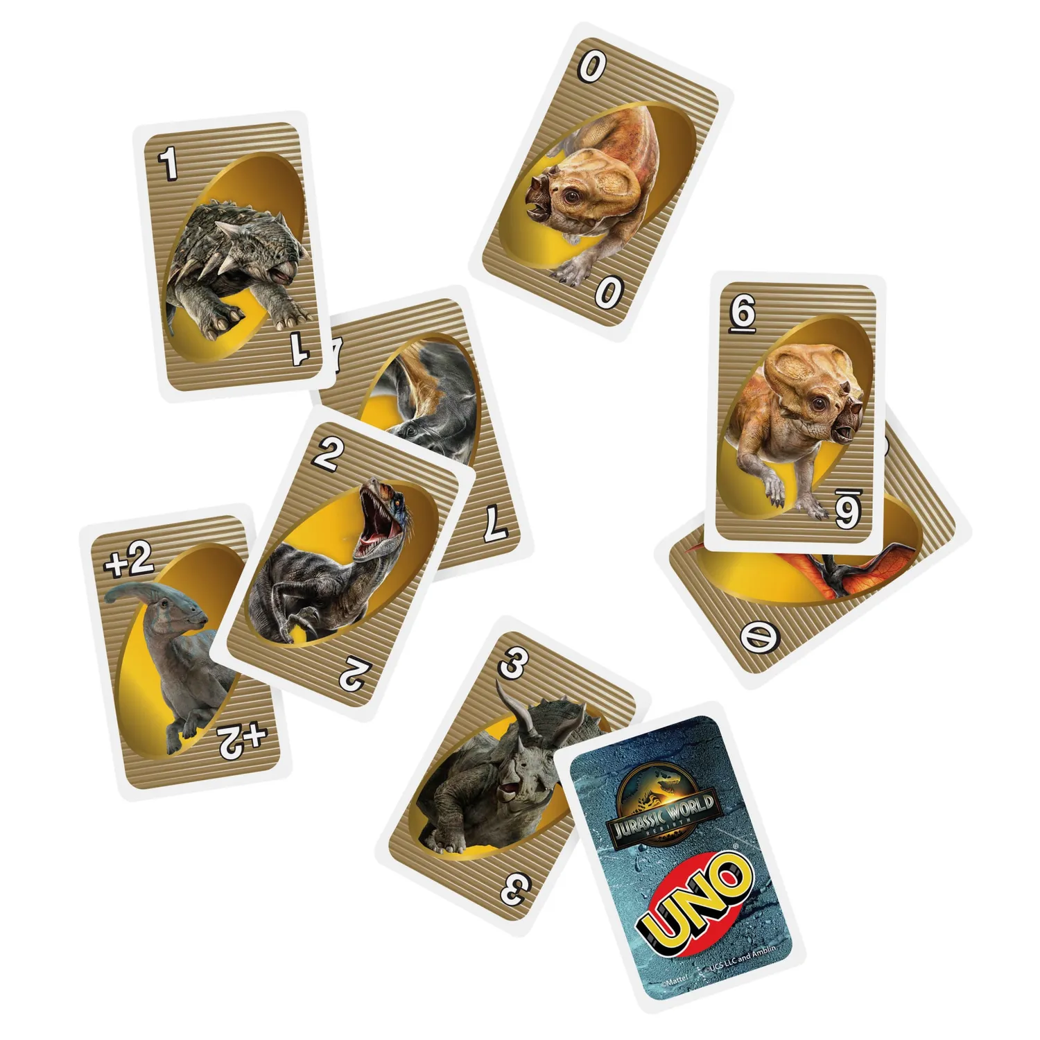 UNO Jurassic World Rebirth kaartspel 7+