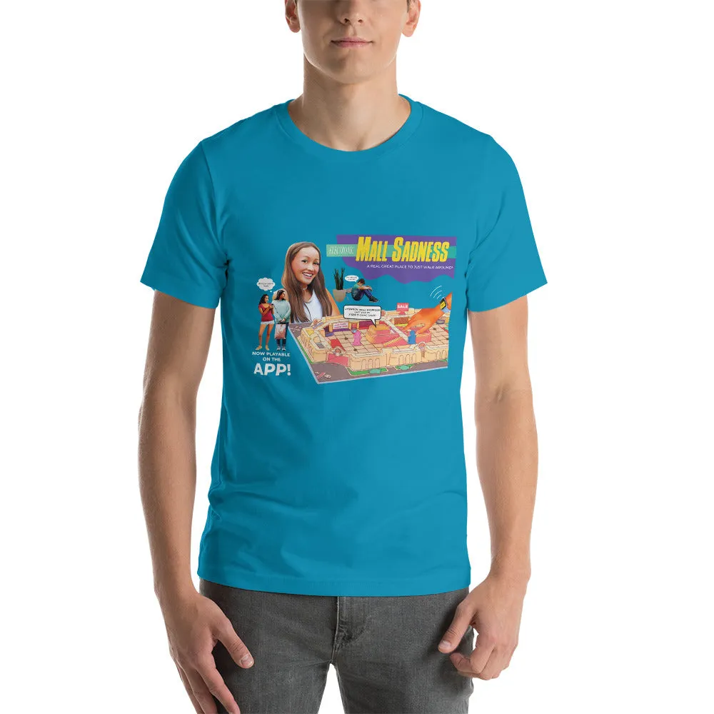 Roll A Crit Mall Sadness Slim Fit T-shirt berry katoen