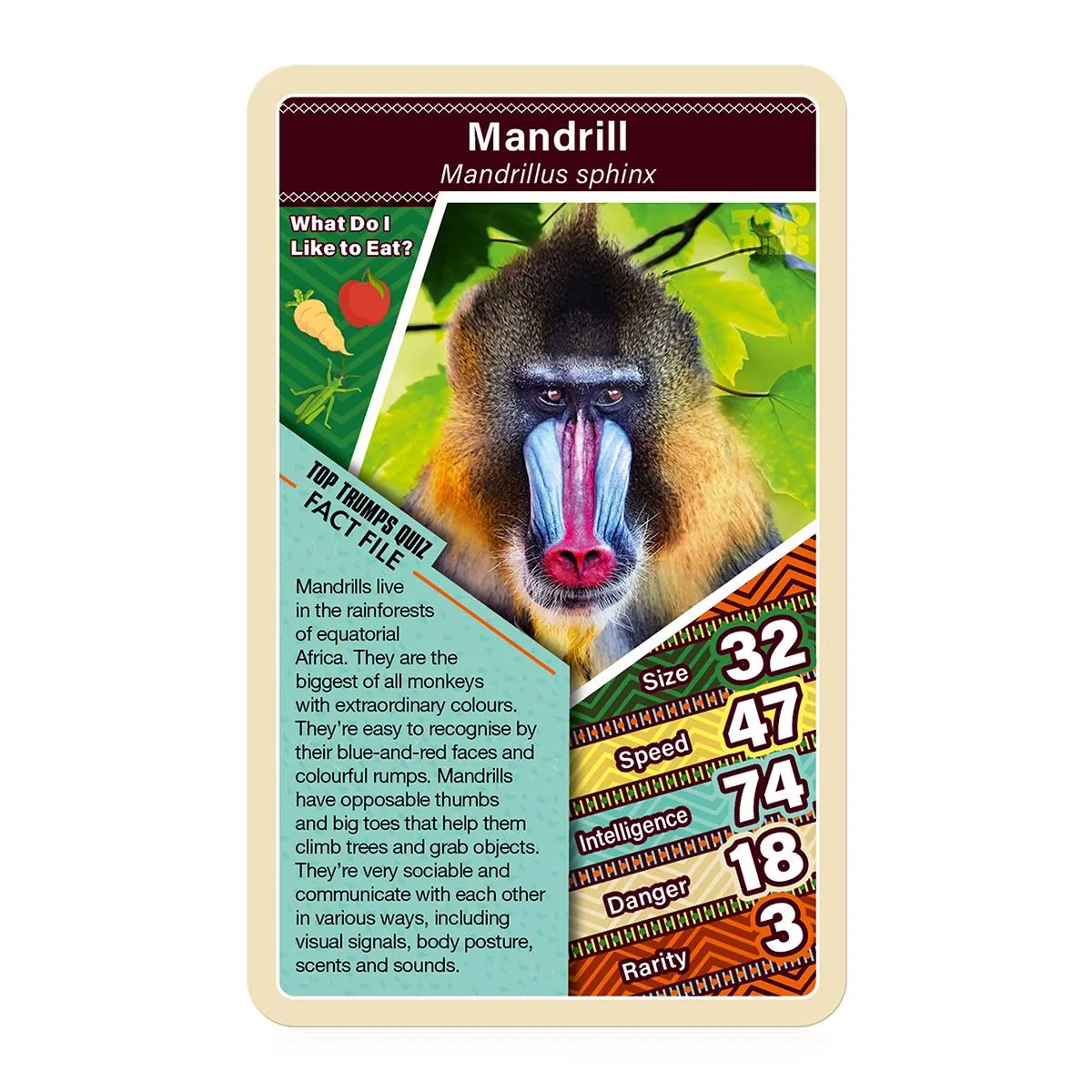 Top Trumps African Wildlife kaartspel dieren safari