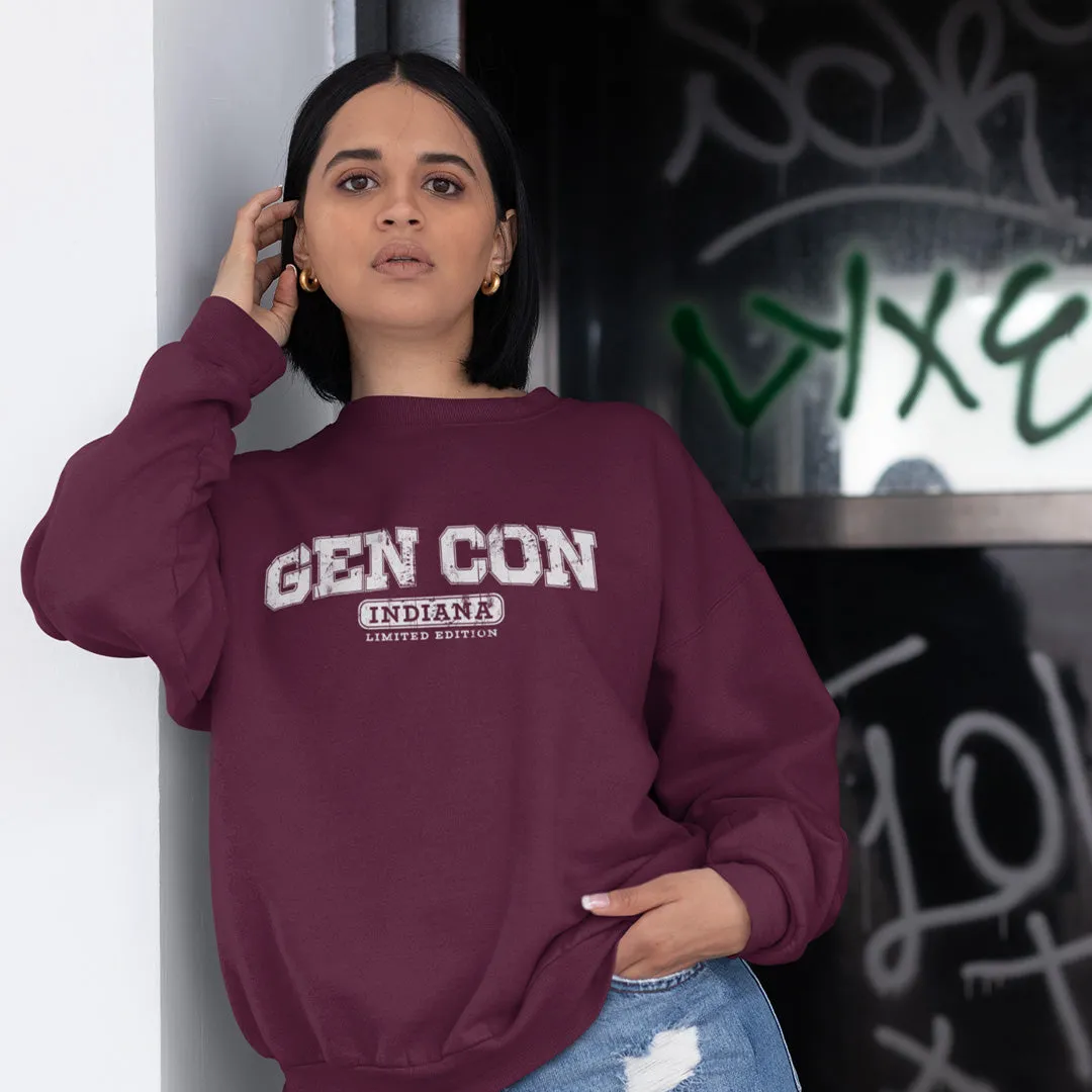 Roll A Crit Gen Con University 2025 sweater distressed katoen