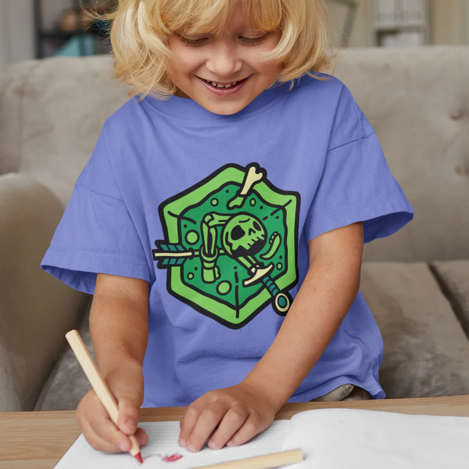 Roll A Crit Gelatinous Cube peuter T-shirt zwart 2T katoen