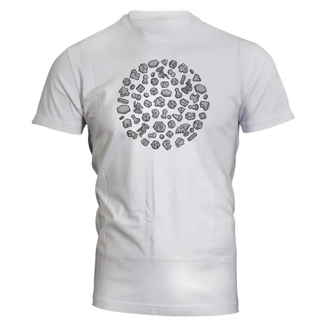Roll A Crit Circle of Crit T-shirt unisex katoen
