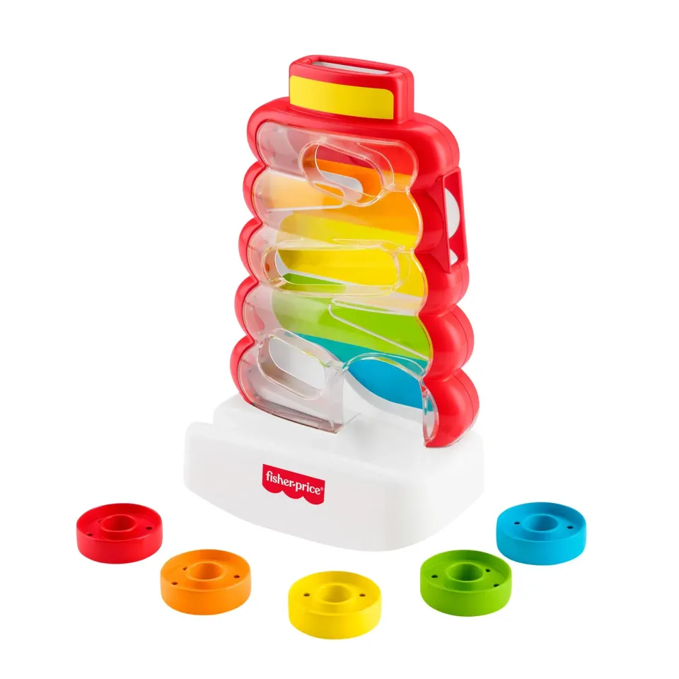 Fisher-Price Empile-Tout Rigolo stapelspeelgoed 5 ringen baby
