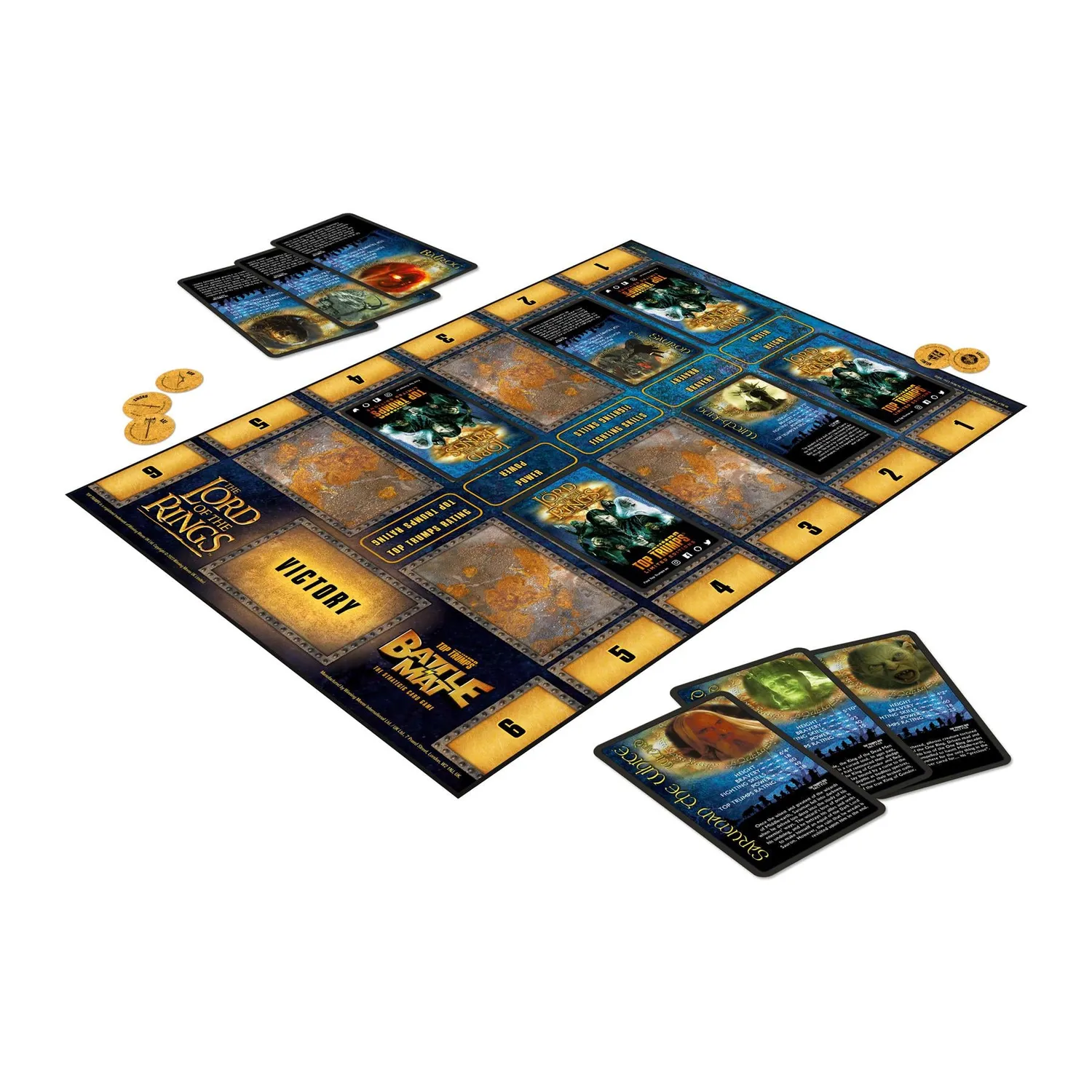 Top Trumps Battle Mat Lord of the Rings kaartspel speelmat