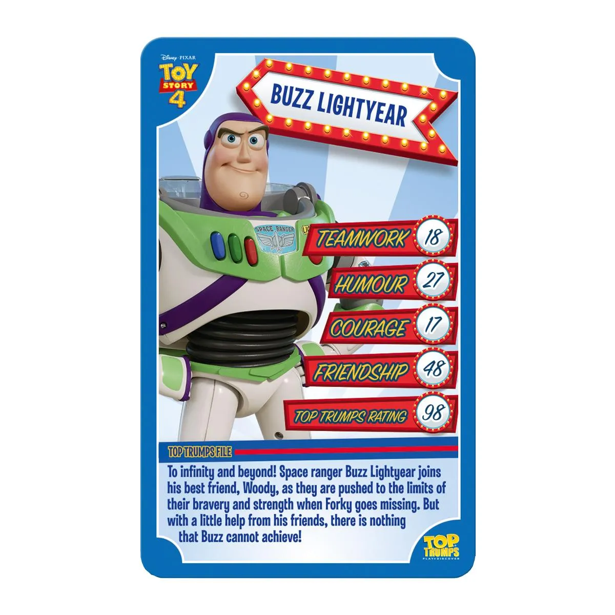 Top Trumps Toy Story 4 kaartspel met 30 kaarten