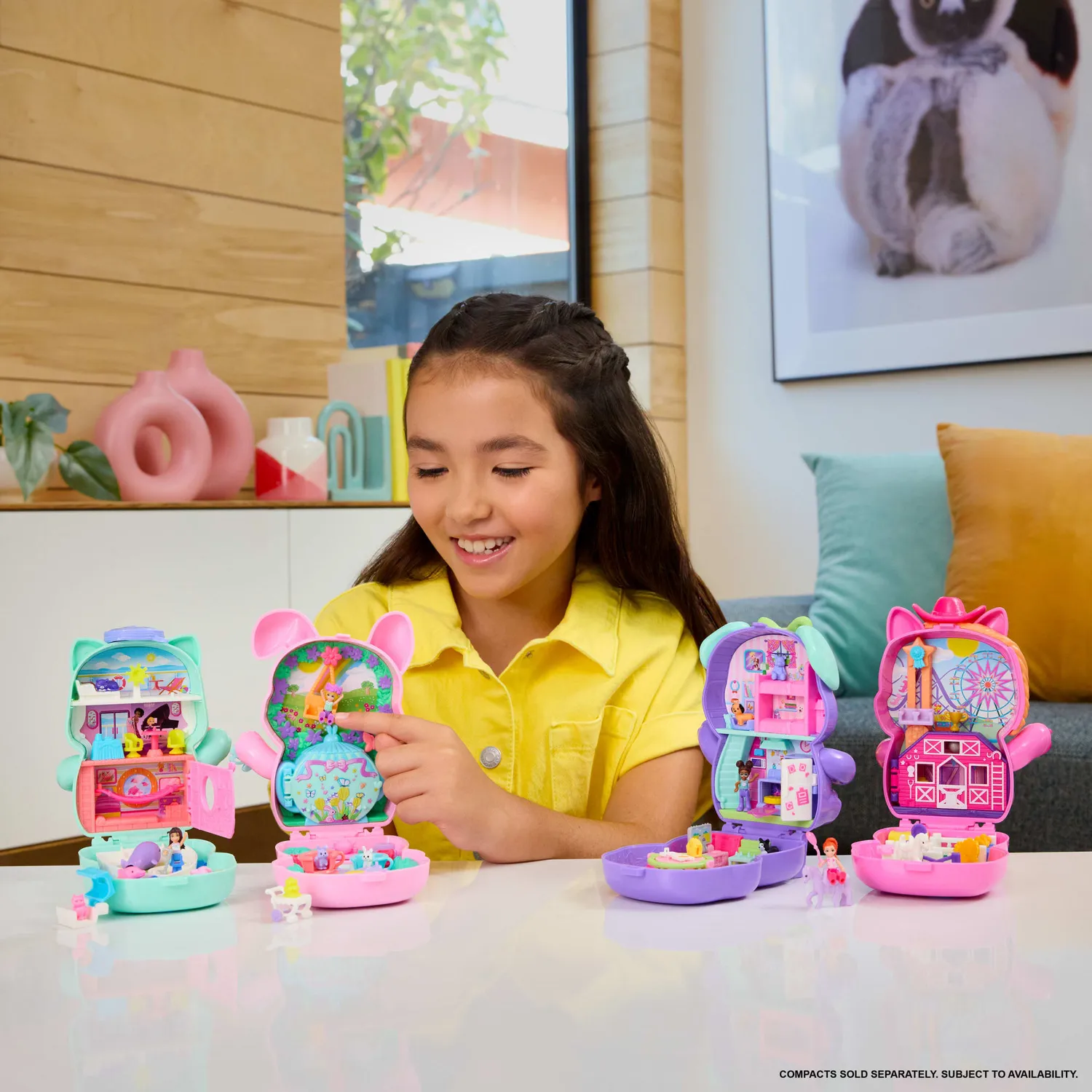 Polly Pocket Pony Rodeo compact speelset met micropop