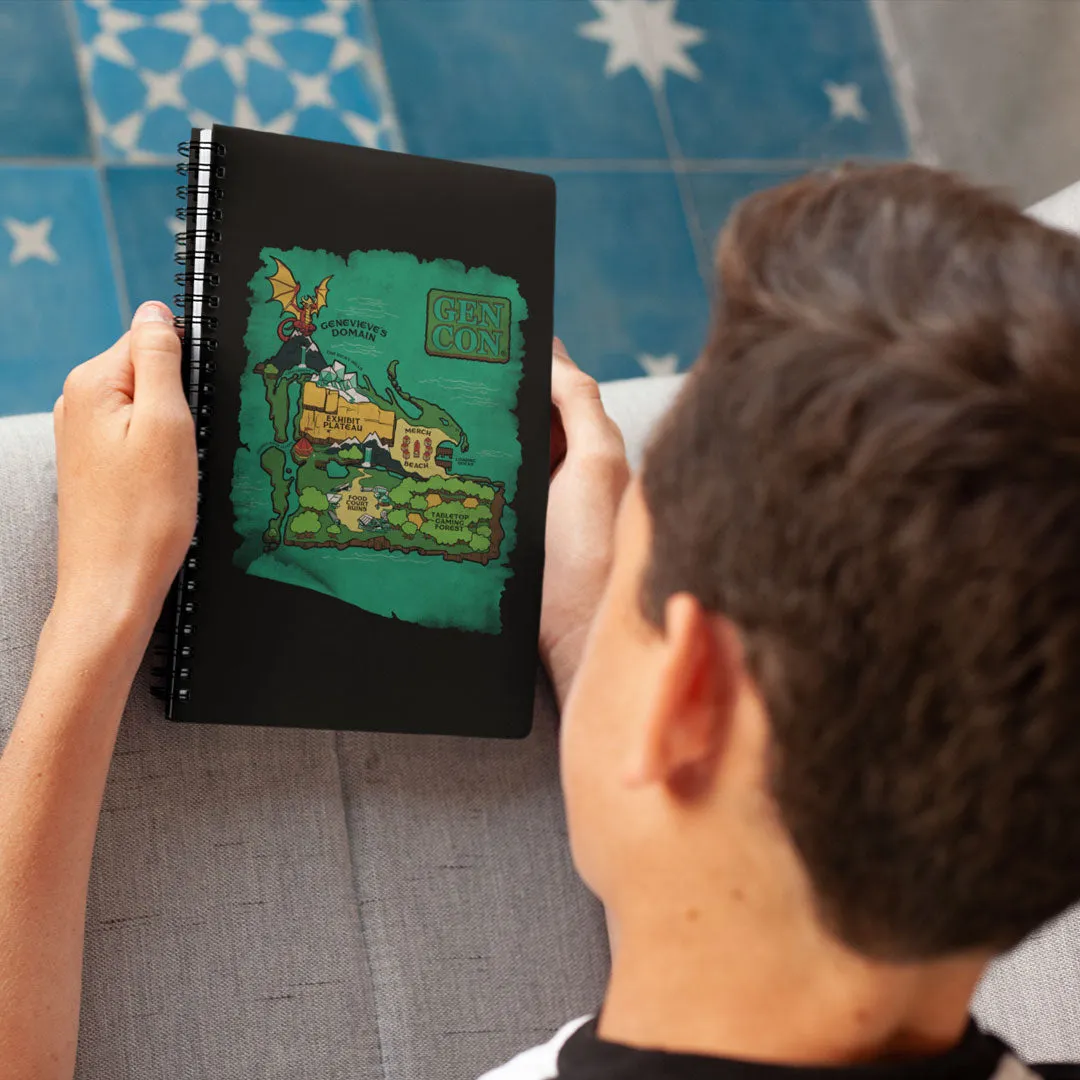 Roll A Crit Gen Con island map notitieboek A5