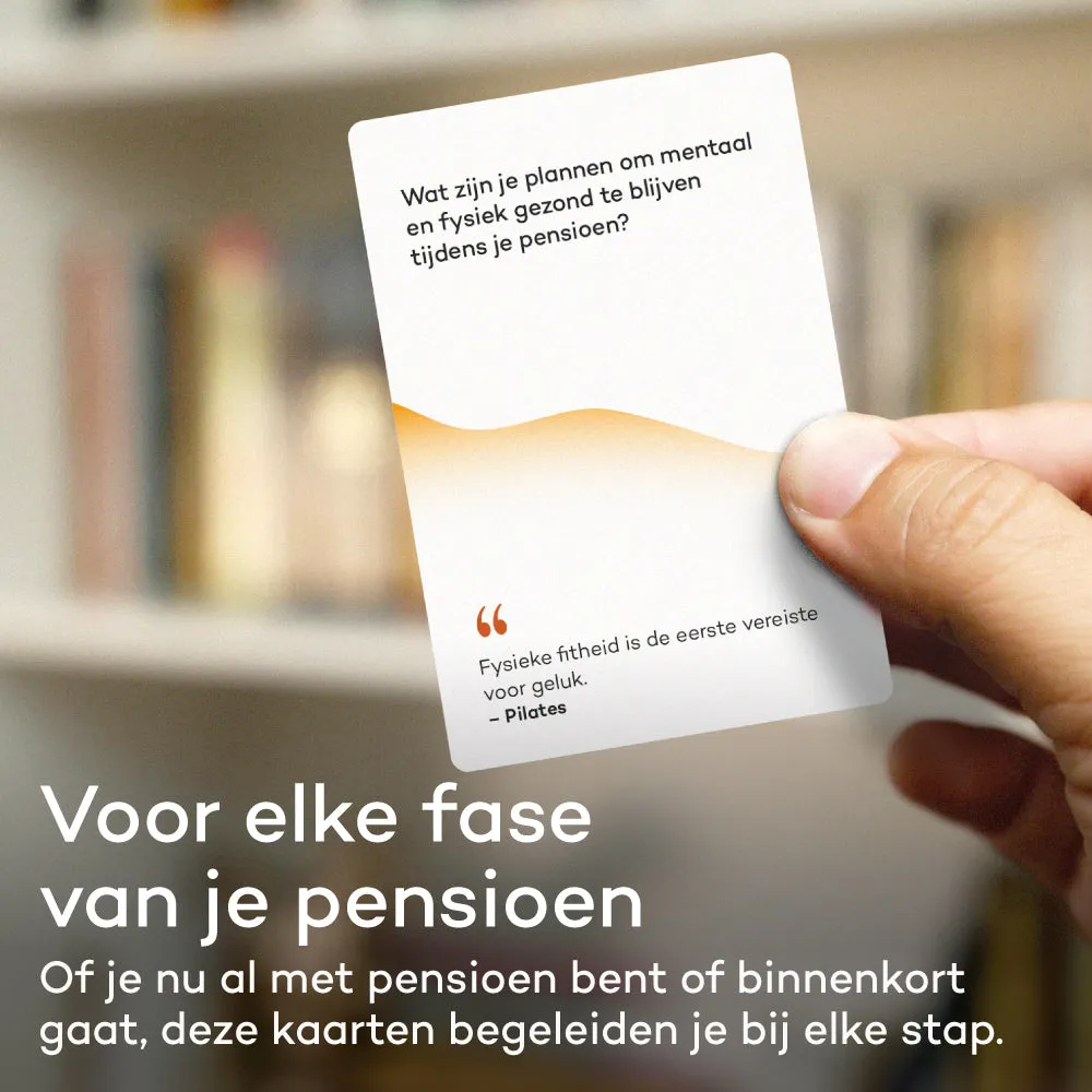 Vertellis Pensioen en Voldoening Deck kaartspel pensioen
