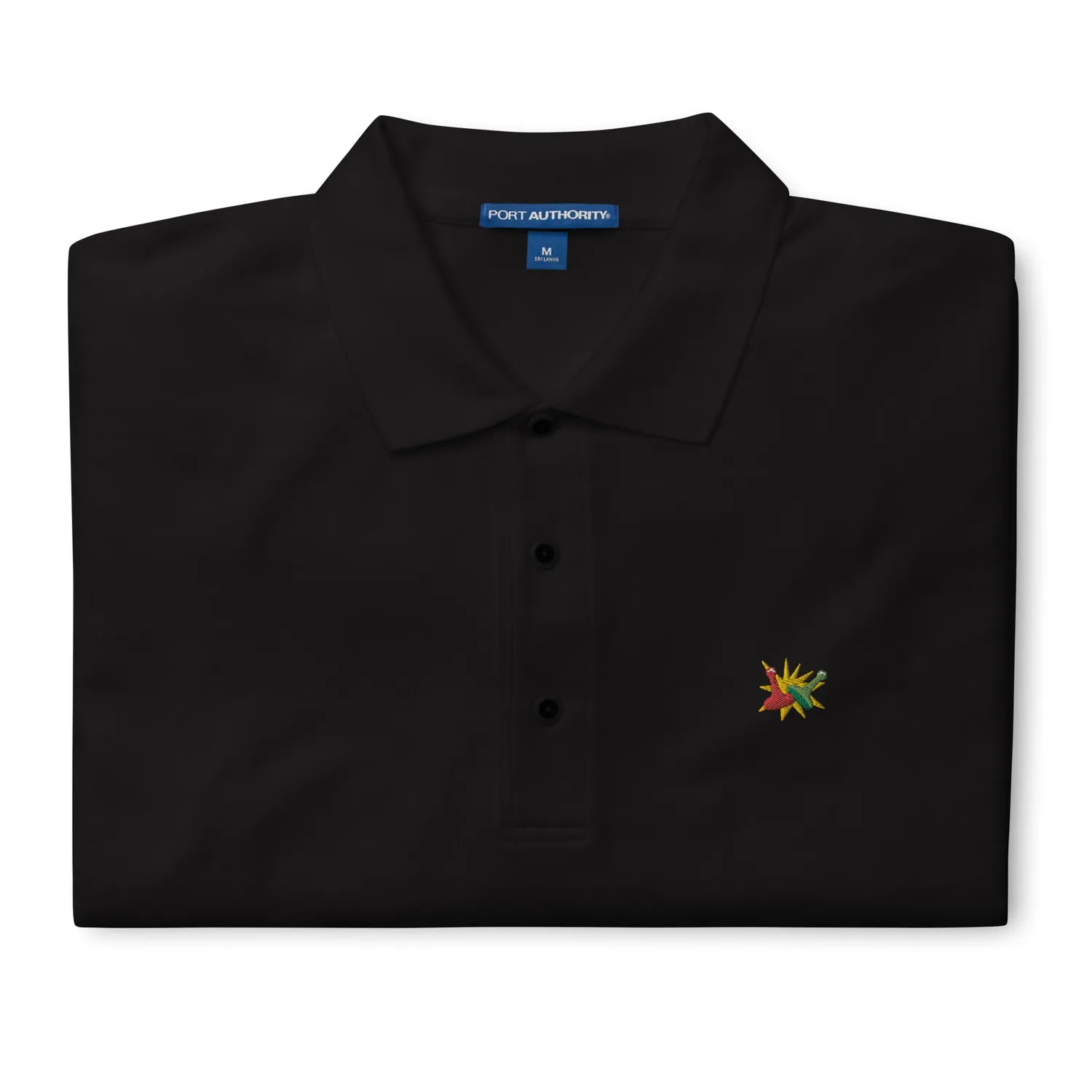 Rollacrit My Bad polo zwart maat M borduursel