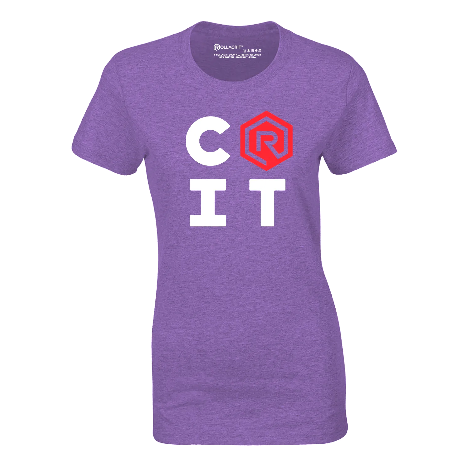 Roll A Crit CRIT Logo fitted T-shirt navy