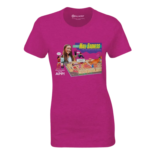 Roll A Crit Mall Sadness fitted T-shirt dames triblend