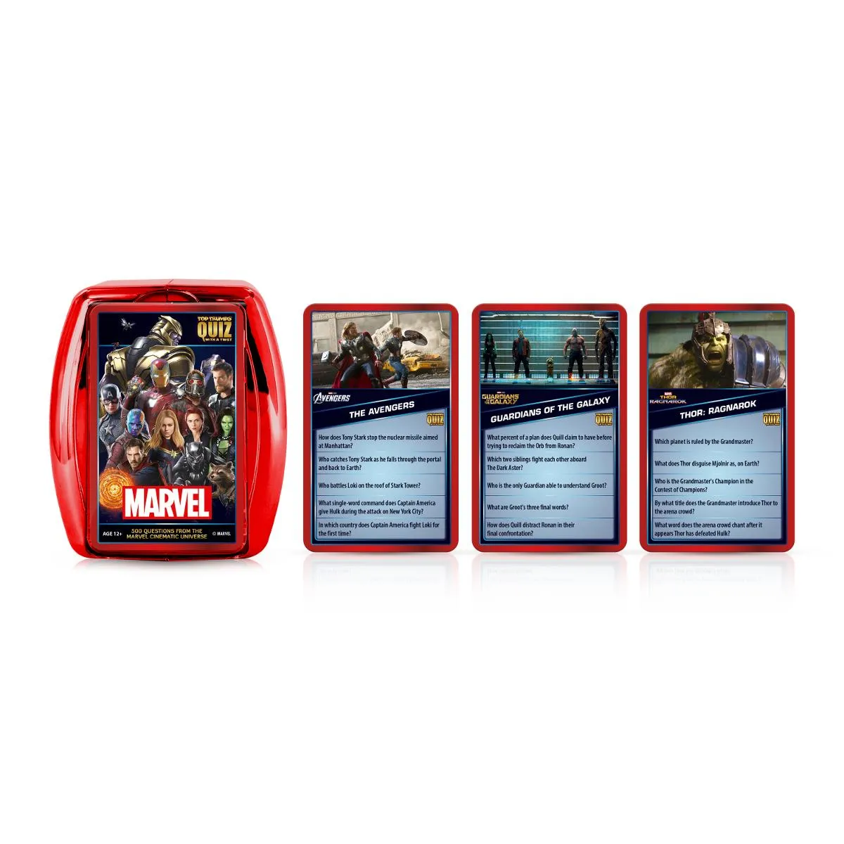 Top Trumps Quiz Marvel Cinematic Universe quizspel