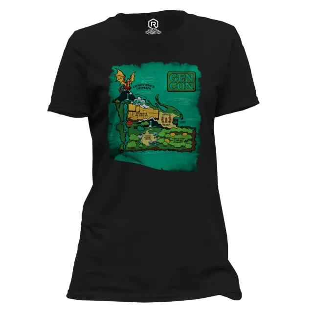 Gen Con Island Map femme T-shirt katoen relaxed