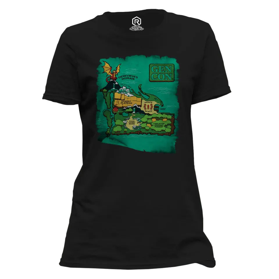 Gen Con Island Map femme T-shirt katoen relaxed