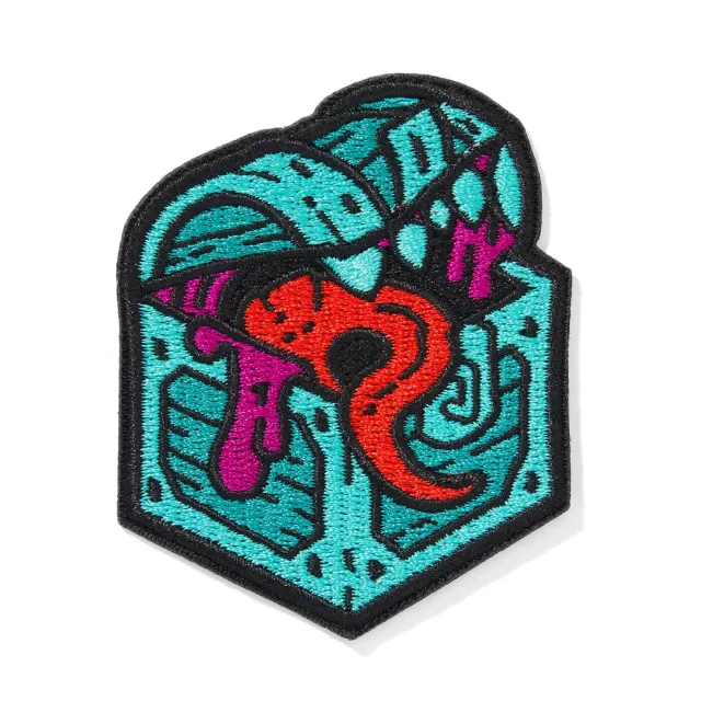 Roll A Crit Mimic patch geborduurd iron-on