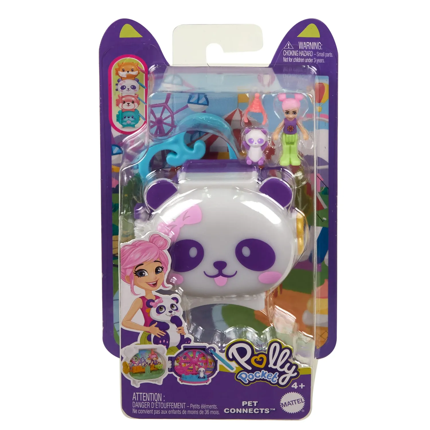 Polly Pocket Pet Connects speelset dierenhoofd assorti 4+ jaar
