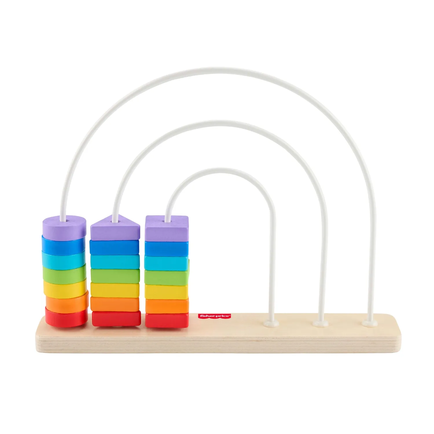 Fisher-Price Regenboog Houten kralen schuifspeelgoed 21-delig vanaf 1 jaar