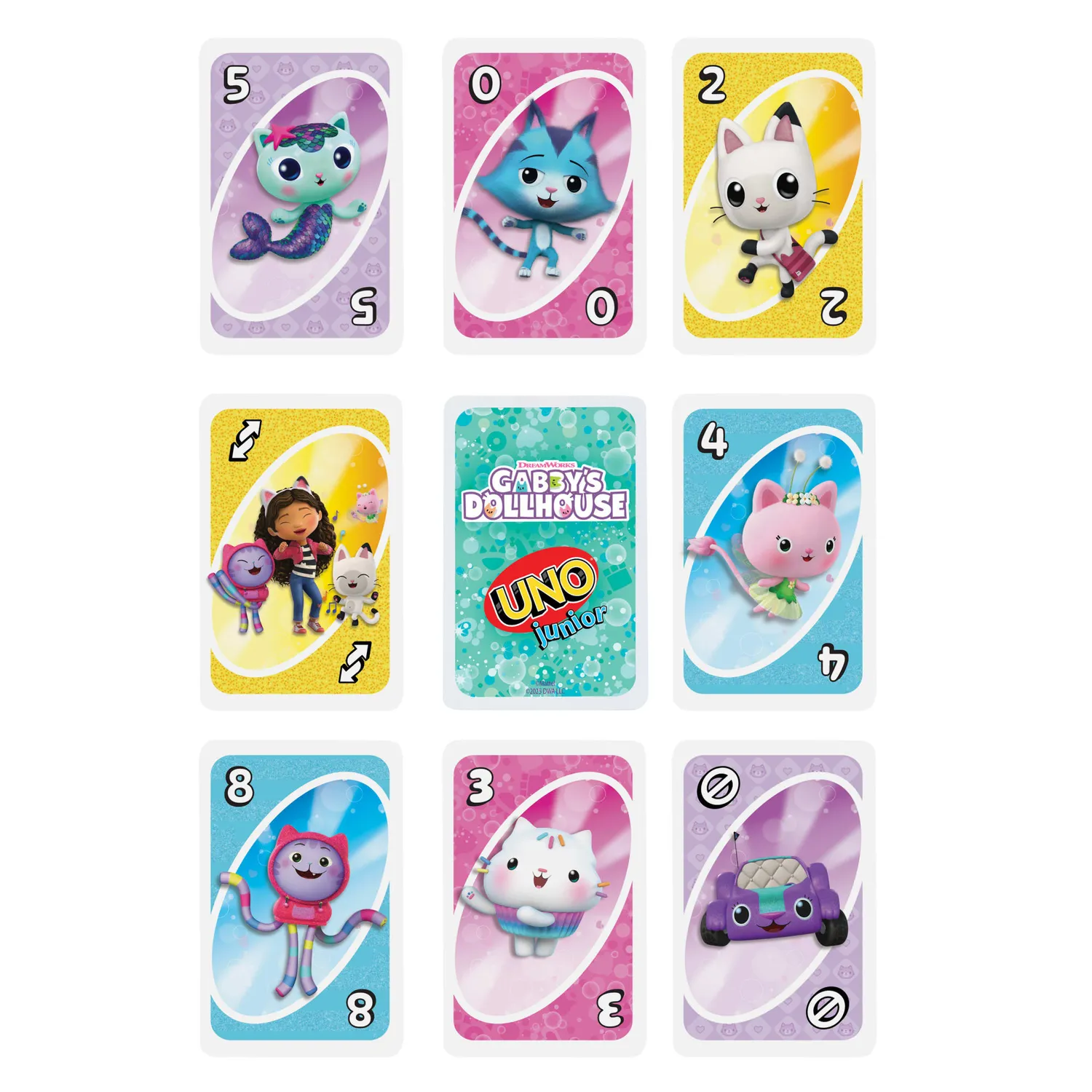 UNO Junior Gabby's Dollhouse Kaartspel 3 niveaus