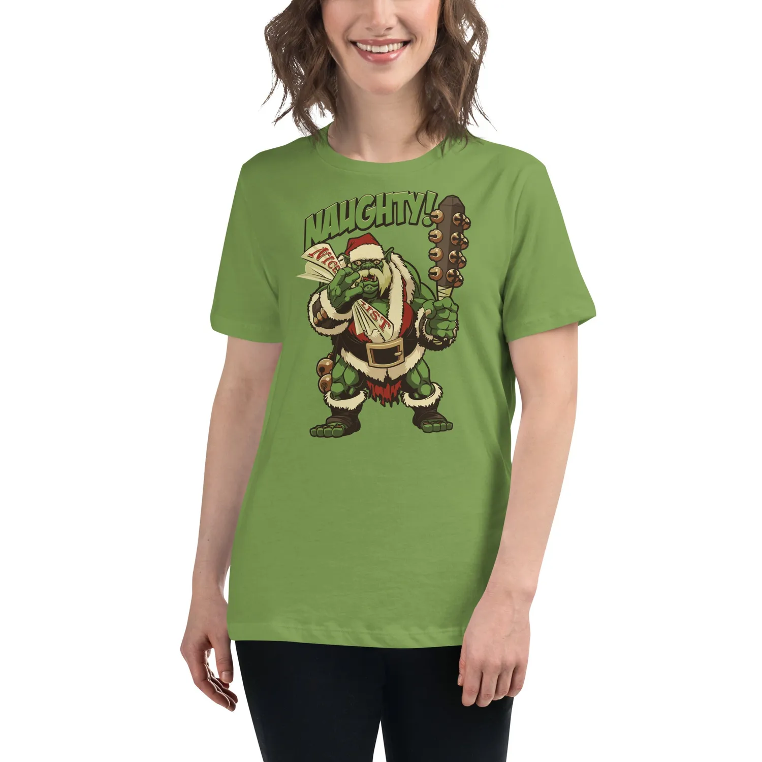 Roll A Crit Naughty Ogre t-shirt dames Leaf katoen