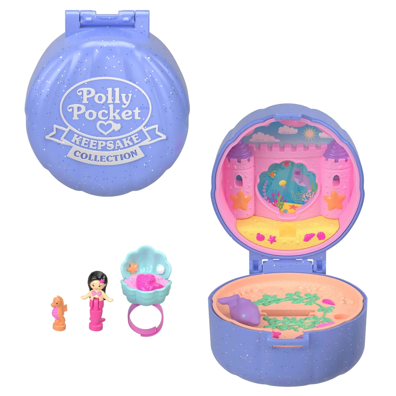 Polly Pocket Collector Ring Box speelset nostalgisch met ring