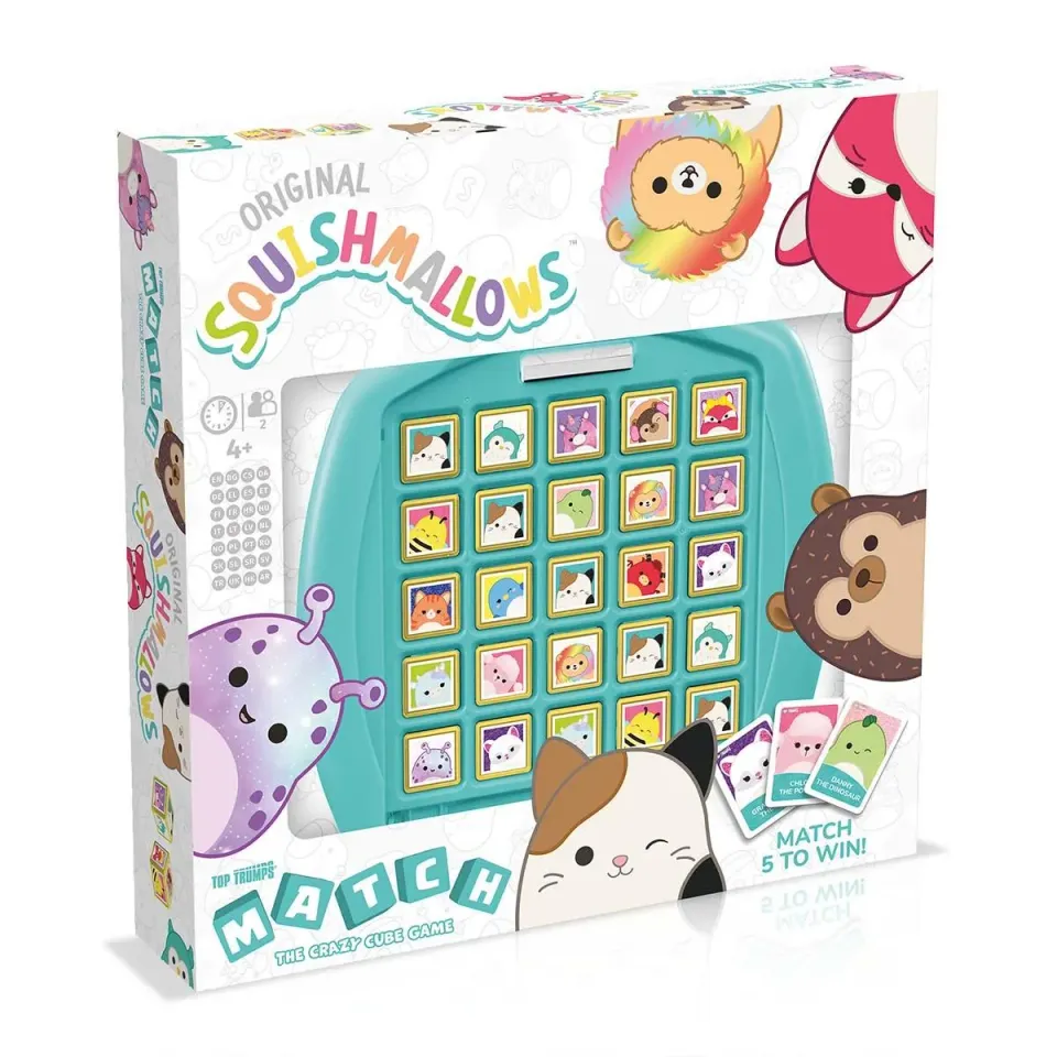 Top Trumps Match Squishmallows kubusspel 5 op rij