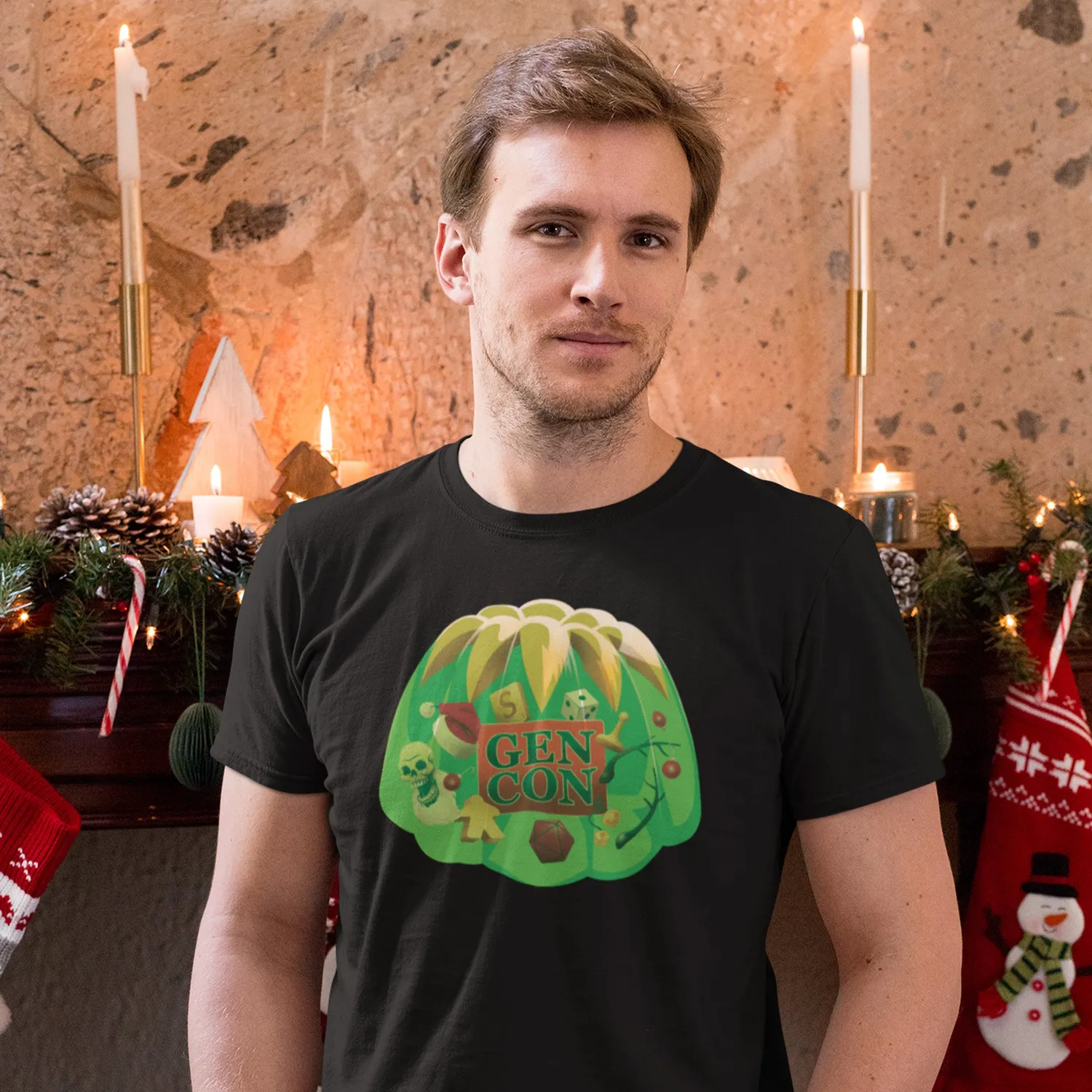 Gen Con Gel-O Mold T-shirt zwart katoen