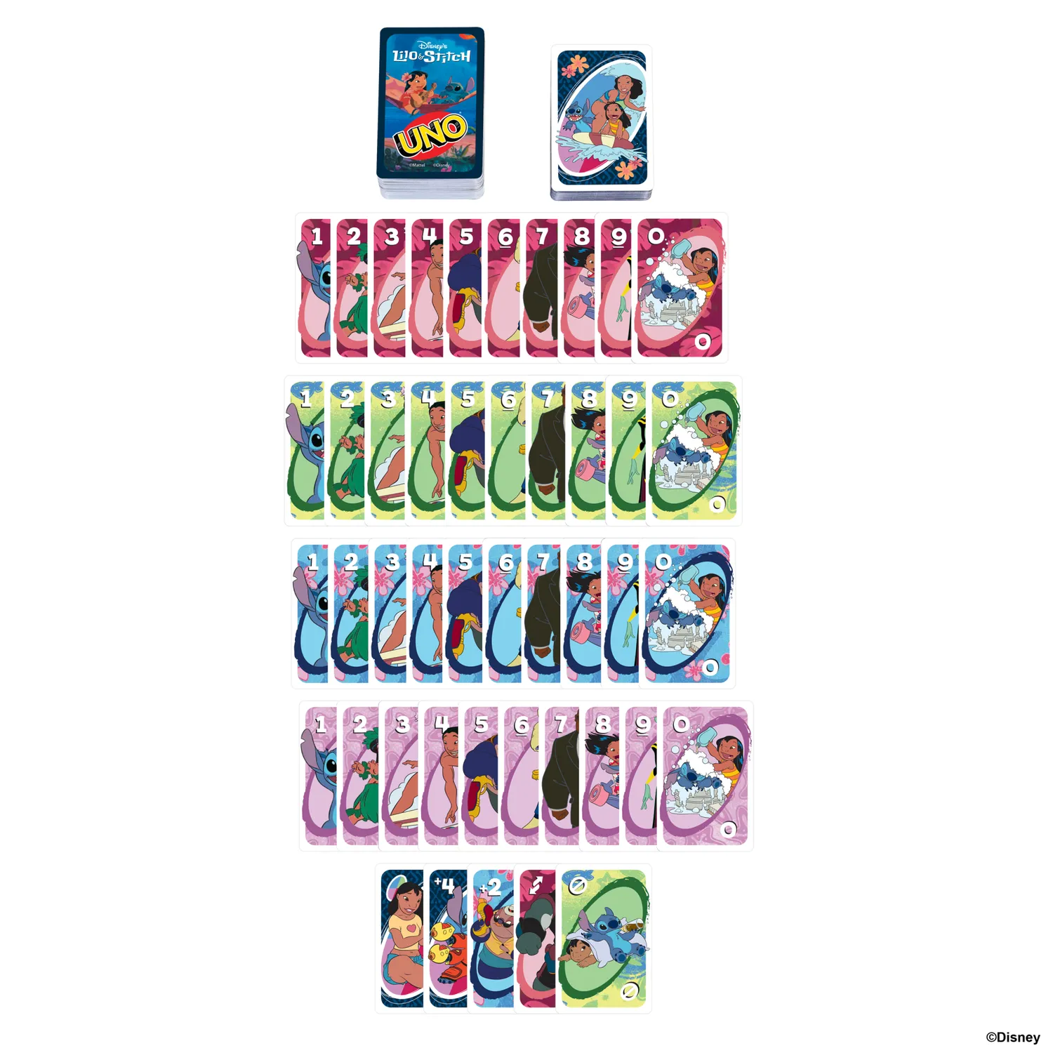 UNO Lilo & Stitch Kaartspel Duitse Editie Ohana