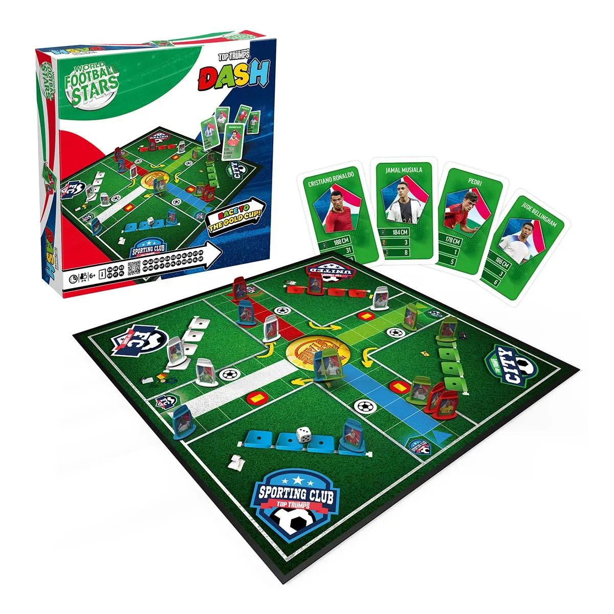 Top Trumps World Football Stars Dash bordspel