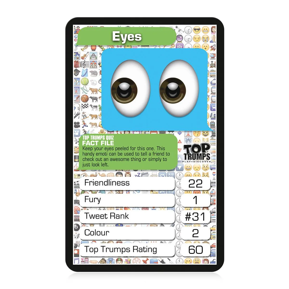 Top Trumps Top 30 Emotis kaartspel grappig vrienden