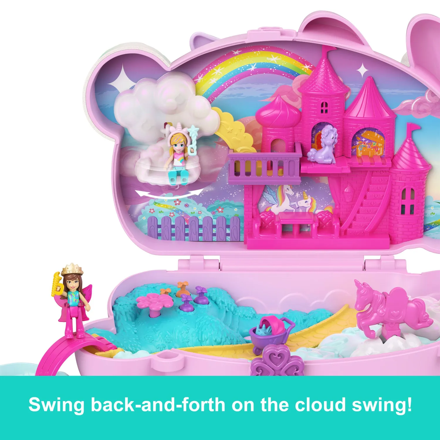 Polly Pocket Bunny Fun 2-in-1 handtas speelset konijn