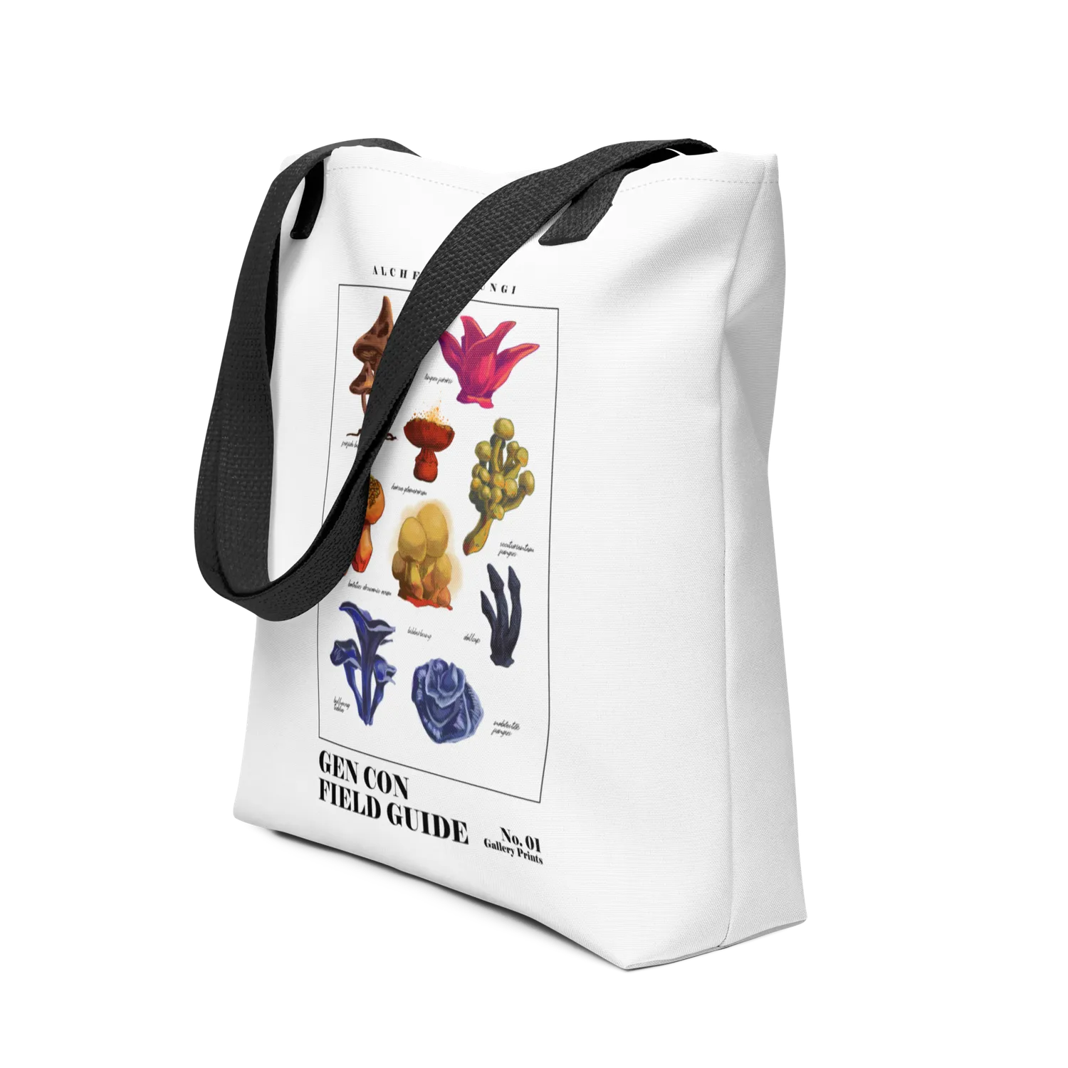 Gen Con Alchemic Fungi tote bag 15x15 zwart 10L