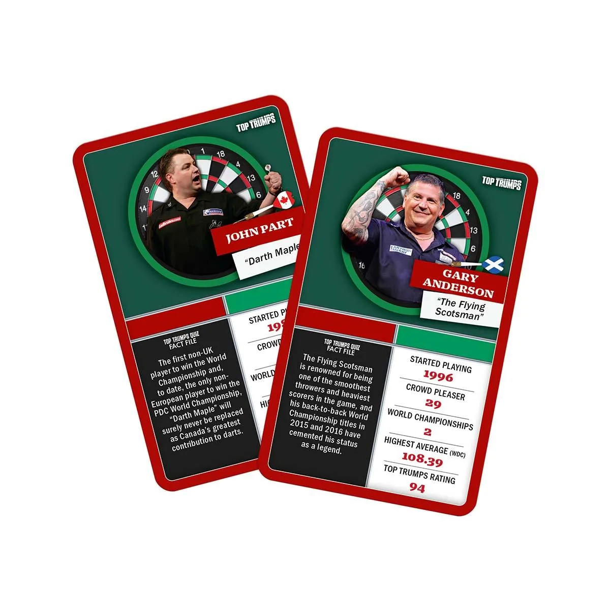 Top Trumps Darts Greats kaartspel giftset