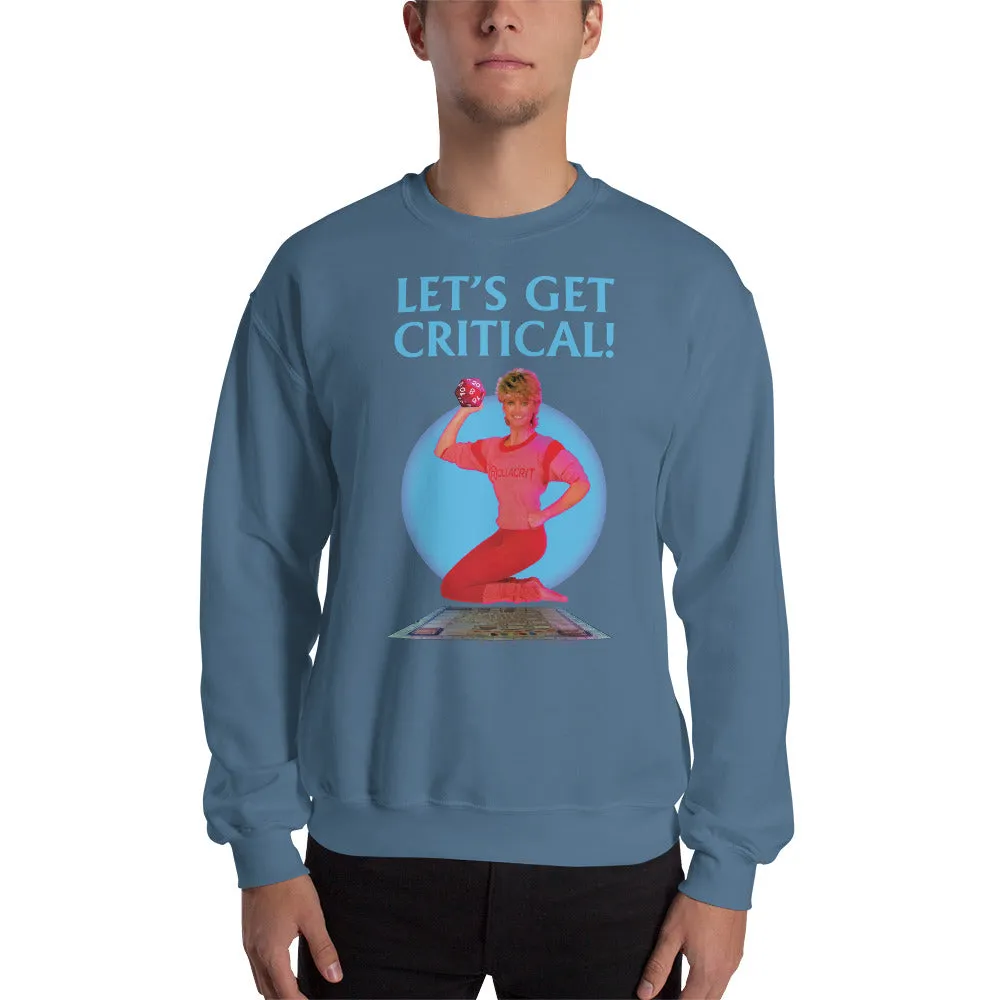 Roll A Crit Let's Get Critical sweater indigo blauw