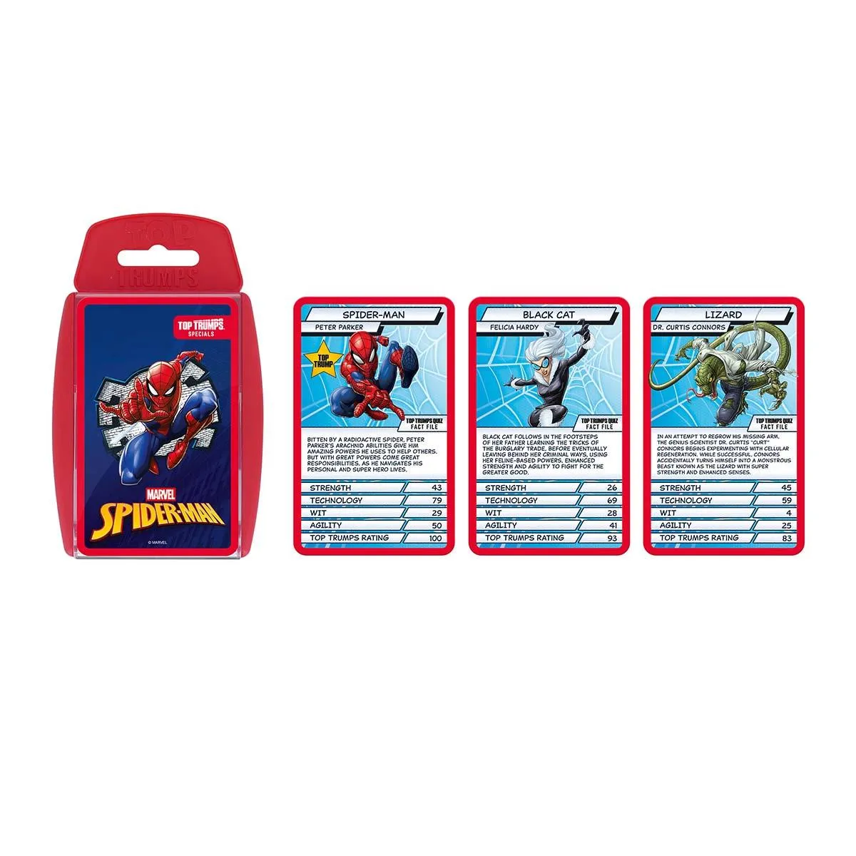 Top Trumps Spider-Man Marvel Heroes kaartspel schurken