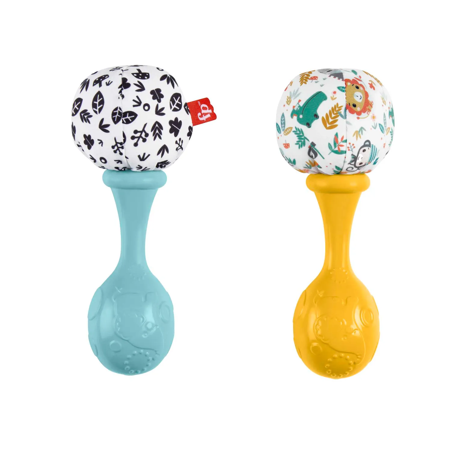 Fisher-Price Maracas rammelaar set van 2 met contrastkleur