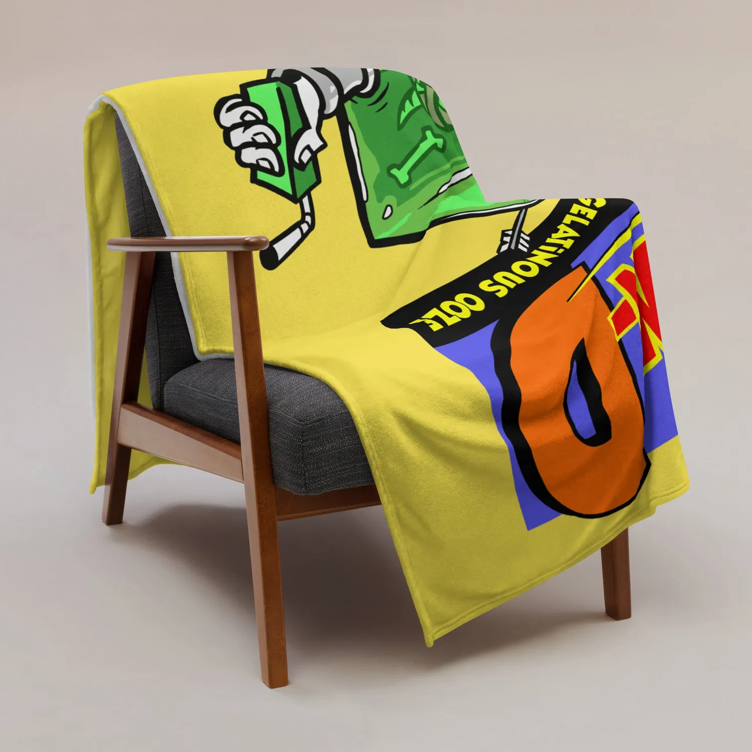 Roll A Crit Gelatinous Cubic Cooler fleecedeken 127x153 cm