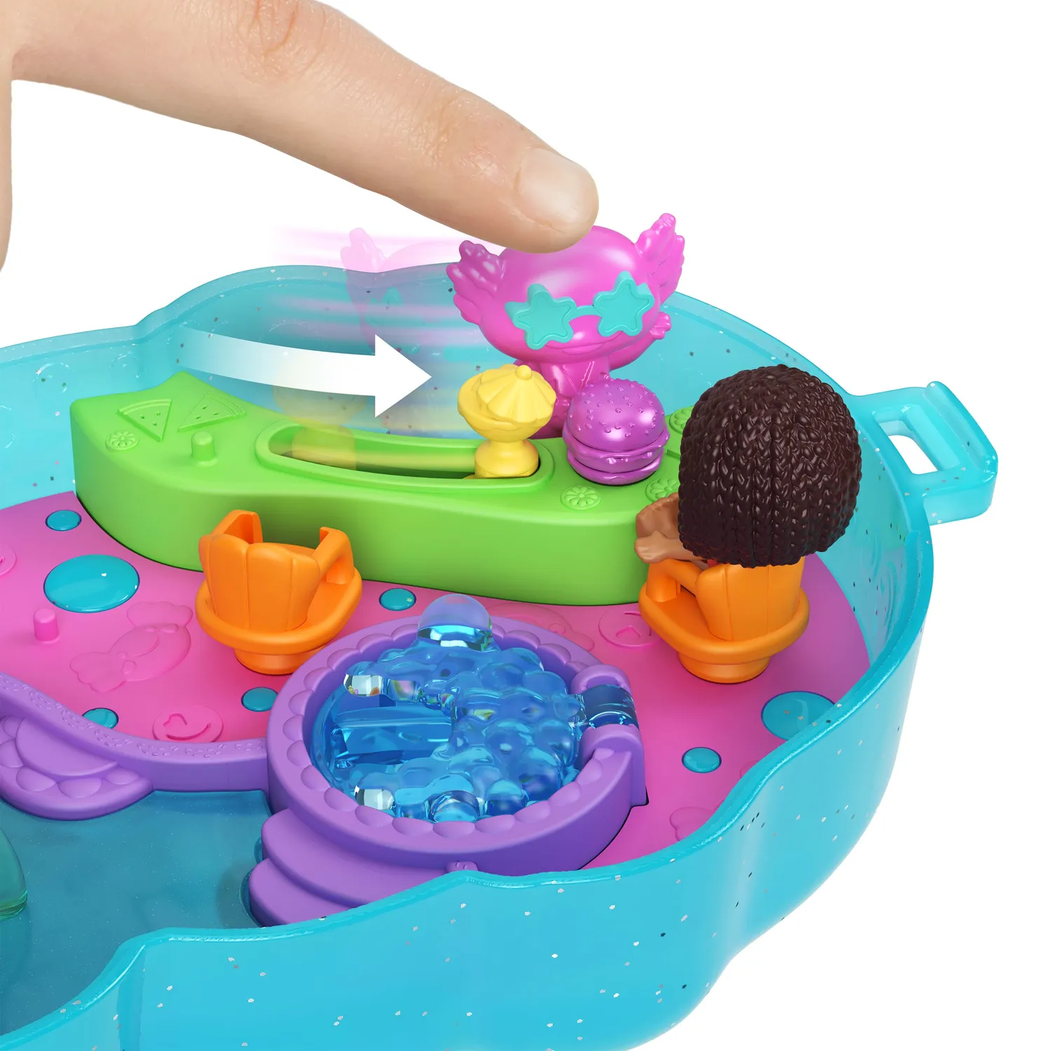 Polly Pocket Axolotl Adventure compact speelset met pop