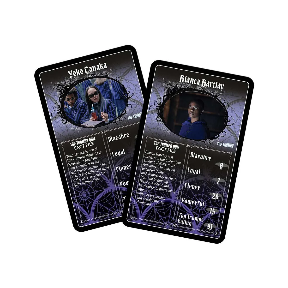 Top Trumps Wednesday kaartspel 30 personages