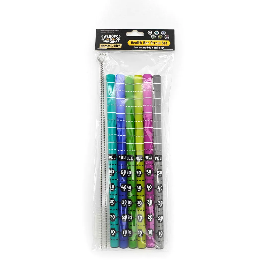 Roll A Crit Heroes of Barcadia Heroes for Hire rietjes 6-pack siliconen